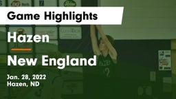 Hazen  vs New England  Game Highlights - Jan. 28, 2022