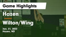 Hazen  vs Wilton/Wing  Game Highlights - Jan. 31, 2022