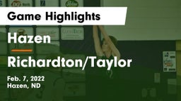 Hazen  vs Richardton/Taylor  Game Highlights - Feb. 7, 2022