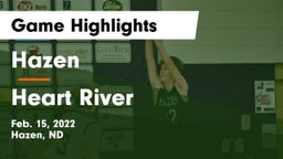 Hazen  vs Heart River  Game Highlights - Feb. 15, 2022