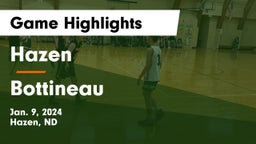 Hazen  vs Bottineau  Game Highlights - Jan. 9, 2024