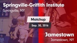 Matchup: Springville-Griffith vs. Jamestown  2016