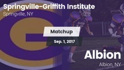Matchup: Springville-Griffith vs. Albion  2017
