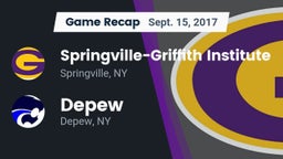 Recap: Springville-Griffith Institute  vs. Depew  2017