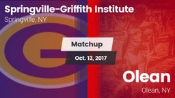 Matchup: Springville-Griffith vs. Olean  2017