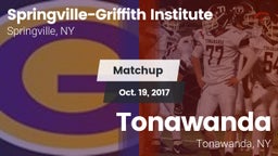 Matchup: Springville-Griffith vs. Tonawanda  2017