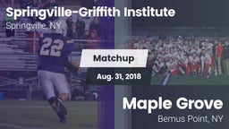 Matchup: Springville-Griffith vs. Maple Grove 2018