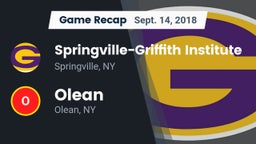 Recap: Springville-Griffith Institute  vs. Olean  2018