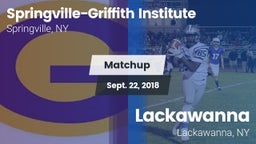 Matchup: Springville-Griffith vs. Lackawanna  2018