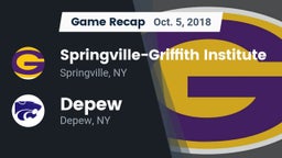 Recap: Springville-Griffith Institute  vs. Depew  2018