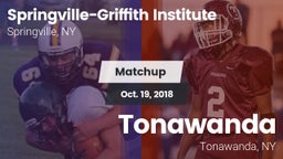 Matchup: Springville-Griffith vs. Tonawanda  2018