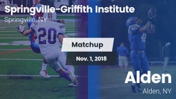Matchup: Springville-Griffith vs. Alden  2018