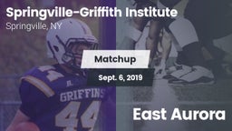 Matchup: Springville-Griffith vs. East Aurora 2019