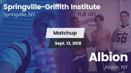 Matchup: Springville-Griffith vs. Albion  2019