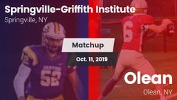Matchup: Springville-Griffith vs. Olean  2019