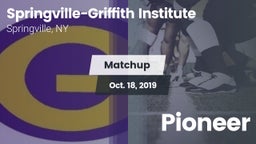 Matchup: Springville-Griffith vs. Pioneer 2019