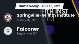 Recap: Springville-Griffith Institute  vs. Falconer  2021