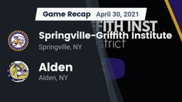 Recap: Springville-Griffith Institute  vs. Alden  2021