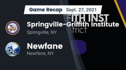Recap: Springville-Griffith Institute  vs. Newfane  2021