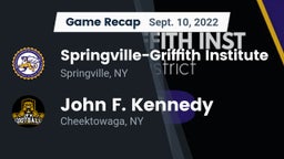 Recap: Springville-Griffith Institute  vs. John F. Kennedy 2022