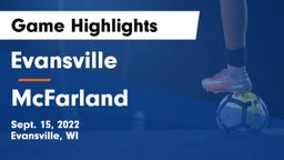 Evansville  vs McFarland  Game Highlights - Sept. 15, 2022