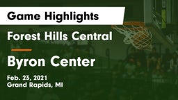 Forest Hills Central  vs Byron Center  Game Highlights - Feb. 23, 2021