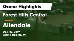 Forest Hills Central  vs Allendale  Game Highlights - Dec. 20, 2019