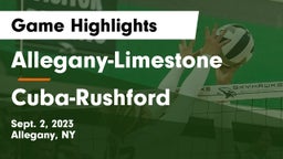 Allegany-Limestone  vs Cuba-Rushford  Game Highlights - Sept. 2, 2023