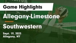 Allegany-Limestone  vs Southwestern  Game Highlights - Sept. 19, 2023