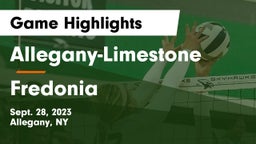 Allegany-Limestone  vs Fredonia  Game Highlights - Sept. 28, 2023