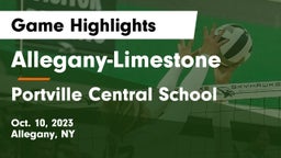 Allegany-Limestone  vs Portville Central School Game Highlights - Oct. 10, 2023