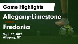 Allegany-Limestone  vs Fredonia  Game Highlights - Sept. 27, 2022