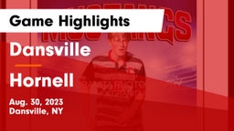 Dansville  vs Hornell  Game Highlights - Aug. 30, 2023
