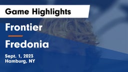 Frontier  vs Fredonia  Game Highlights - Sept. 1, 2023