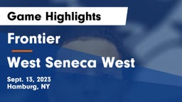 Frontier  vs West Seneca West  Game Highlights - Sept. 13, 2023