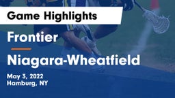 Frontier  vs Niagara-Wheatfield  Game Highlights - May 3, 2022