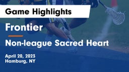 Frontier  vs Non-league Sacred Heart Game Highlights - April 20, 2023