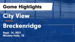 City View  vs Breckenridge  Game Highlights - Sept. 14, 2021