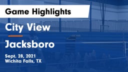 City View  vs Jacksboro  Game Highlights - Sept. 28, 2021