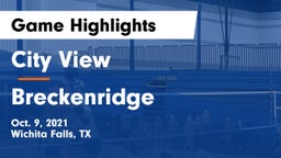 City View  vs Breckenridge  Game Highlights - Oct. 9, 2021