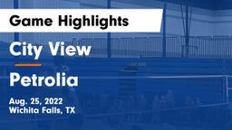 City View  vs Petrolia  Game Highlights - Aug. 25, 2022