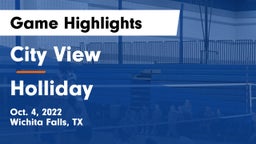 City View  vs Holliday  Game Highlights - Oct. 4, 2022
