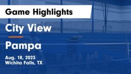 City View  vs Pampa  Game Highlights - Aug. 18, 2023