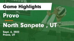 Provo  vs North Sanpete , UT Game Highlights - Sept. 6, 2022