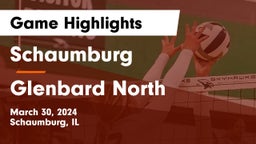 Schaumburg  vs Glenbard North  Game Highlights - March 30, 2024