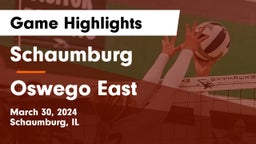 Schaumburg  vs Oswego East  Game Highlights - March 30, 2024