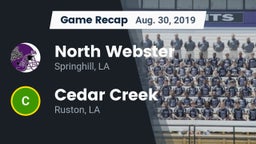 Recap: North Webster  vs. Cedar Creek  2019