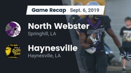 Recap: North Webster  vs. Haynesville  2019