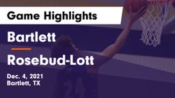 Bartlett  vs Rosebud-Lott  Game Highlights - Dec. 4, 2021