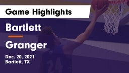Bartlett  vs Granger  Game Highlights - Dec. 20, 2021